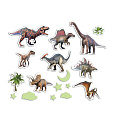 Rappa Dekorace na stěnu dinosauři svítící ve tmě