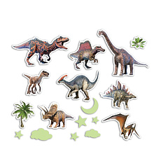 Rappa Dekorace na stěnu dinosauři svítící ve tmě