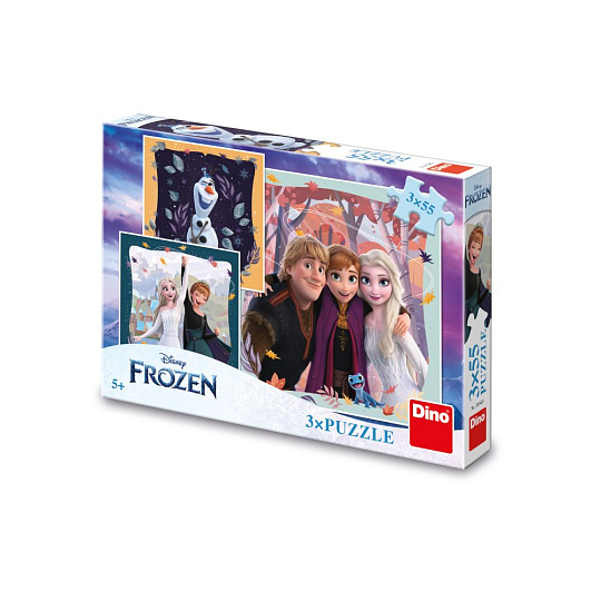 Dino FROZEN: RADOSTNÝ PODZIM 3x55 Puzzle Dino FROZEN: RADOSTNÝ PODZIM 3x55 Puzzle