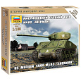 Zvezda Wargames (WWII) tank 6263 - Sherman M-4 (1:100)