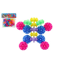 Teddies Stavebnice sněhové vločky plast v sáčku 25x22x5cm