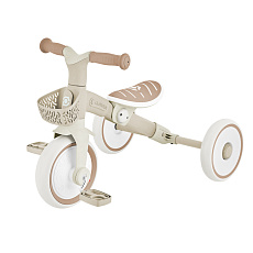 GLOBBER Tříkolka LEARNING TRIKE 2v1 PLUS ECOLOGIC, coconut
