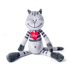 Lumpin plyš Kocour Matteo, střední - šedý (38 cm)