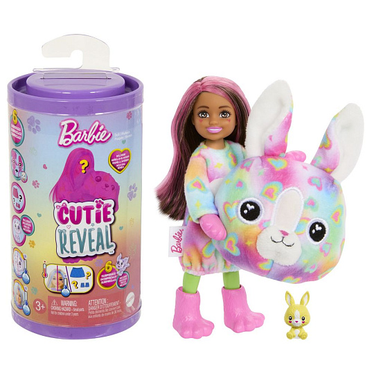 Mattel Barbie CUTIE REVEAL CHELSEA BAREVNÉ SNY ASST