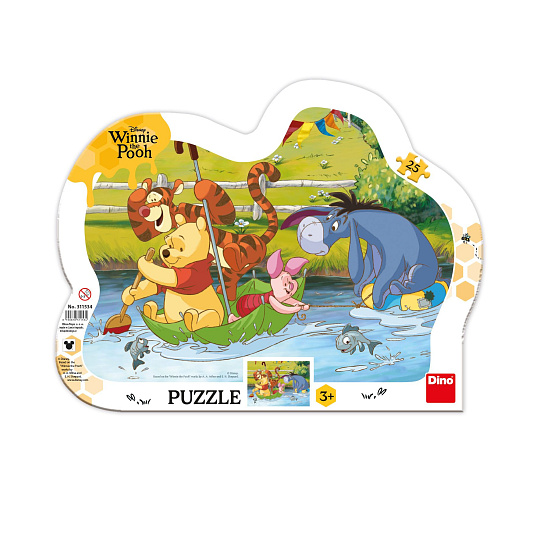 Dino MEDVÍDEK PÚ NA PLAVBĚ 25 kontura Puzzle Dino MEDVÍDEK PÚ NA PLAVBĚ 25 kontura Puzzle