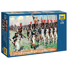Zvezda Wargames (AoB) figurky 8030 - French Imperial Old Guards. Grenadiers 1804-1815 (1:72)