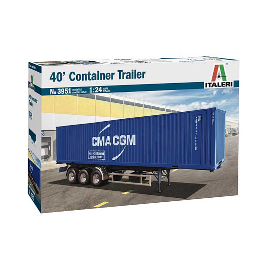 Italeri Model Kit truck 3951 - 40’ Container Trailer (1:24) Italeri Model Kit truck 3951 - 40’ Container Trailer (1:24)