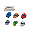 Teddies Auto mini kov/plast 5cm na zpětné natažení, mix druhů