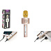 Mikrofon karaoke Bluetooth zlatý na baterie s USB kabelem v krabici 10x28x8,5cm