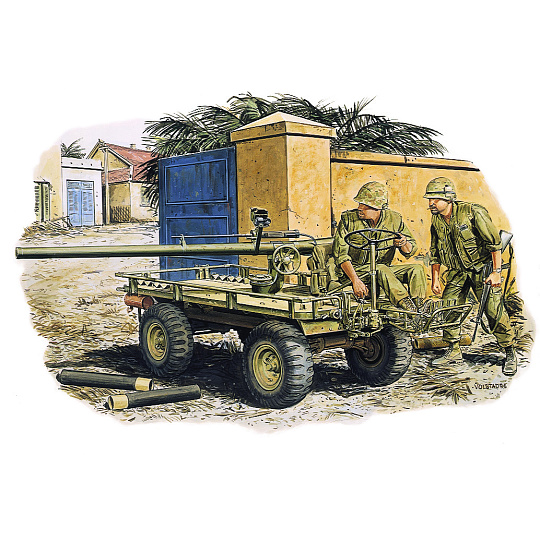Dragon Model Kit figurky 3315 - M274 MULE w/106mm R.R. & CREW (HUE CITY 1968) (1:35)