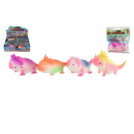 Teddies Mlok antistresový mačkací silikon 12x6cm,různé druhy Teddies Mlok antistresový mačkací silikon 12x6cm,různé druhy