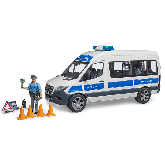 Bruder Konštrukčné vozidlá - MB Sprinter Polícia s majákom Bruder Konštrukčné vozidlá - MB Sprinter Polícia s majákom