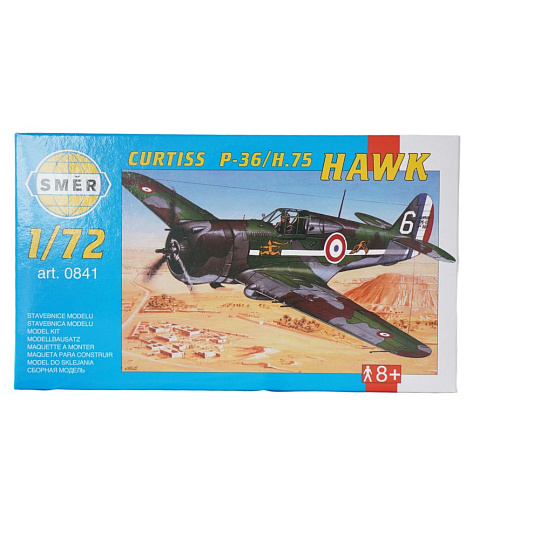 Směr modely plastové CURTISS P-36/H.75 Hawk 1:72 Směr modely plastové CURTISS P-36/H.75 Hawk 1:72