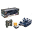 Teddies Tank RC plast 33cm TIGER I 27MHz na baterie+dobíjecí pack se zvukem a světlem v krabici 40x15x19cm