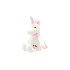 Teddies Jednorožec/Kůň sedící plyš 20cm 2 barvy v sáčku 0+