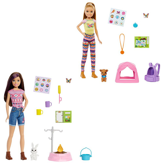 Mattel Barbie  DreamHouse Adventure KEMPUJÍCÍ SESTRA SE ZVÍŘÁTKEM ASST
