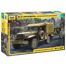 Zvezda Model Kit military 3656 - Dodge WC-51 "Beep" (1:35)