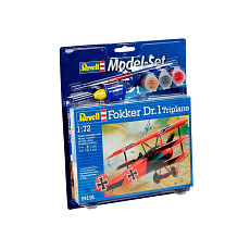Revell ModelSet letadlo 64116 - FOKKER DR.1Triplane (1:72)