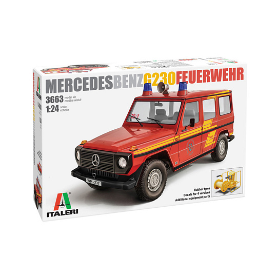 Italeri Model Kit auto 3663 - Mercedes G230 Feuewehr (1:24) Italeri Model Kit auto 3663 - Mercedes G230 Feuewehr (1:24)