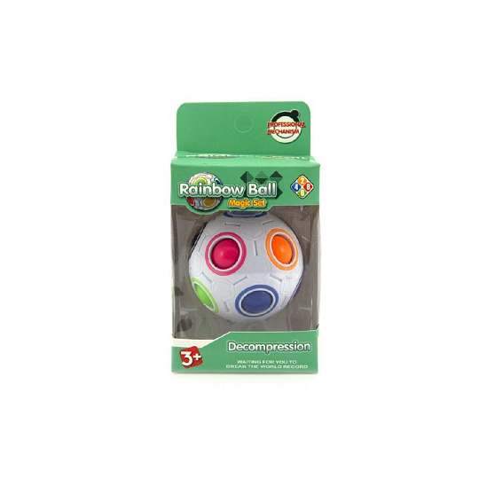 Teddies Hlavolam míček plast 7cm v krabičce