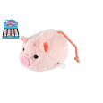 Teddies Prasátko na natažení na klíček plast/plyš 8cm