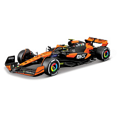Bburago - RACE Formule F1 v dekorativním boxu, McLaren Team MCL38 (2024), 4# Lando Norris, 1:24