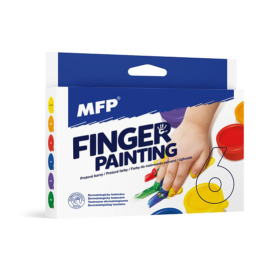 MFP Barvy prstové 6 ks barev 30ml MFP Barvy prstové 6 ks barev 30ml