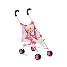 Zapf BABY born Kočárek hole se síťkou - růžový