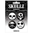 Placka set - Skullz - 4x38mm