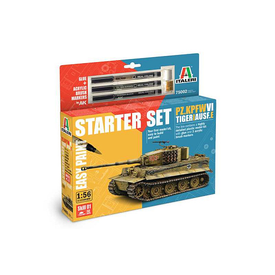 Italeri Model Set tank 75002 - Pz. Kpfw. VI Tiger I Ausf. E (1:56) Italeri Model Set tank 75002 - Pz. Kpfw. VI Tiger I Ausf. E (1:56)