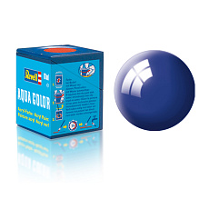 Revell barva akrylová - 36151: leská ultramarínová modrá (ultramarine-blue gloss)