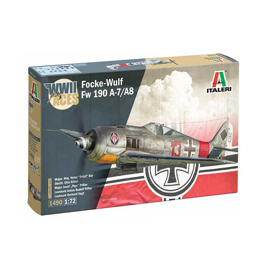 Italeri Model Kit letadlo 1490 - Focke-Wulf Fw 190 A-8/F Aces (1:72) Italeri Model Kit letadlo 1490 - Focke-Wulf Fw 190 A-8/F Aces (1:72)
