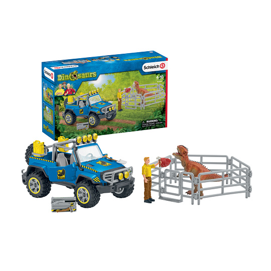 Schleich 41464 Terénní vůz s venkovním výběhem pro dinosaura Schleich 41464 Terénní vůz s venkovním výběhem pro dinosaura