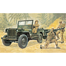 Italeri Model Kit military 0314 - Willys MB Jeep with Trailer (1:35)