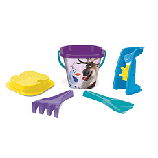 WADER Sada na písek s mlýnkem 5ks plast Ledové království/Frozen v síťce 21x25x17cm 12m+ Wader WADER Sada na písek s mlýnkem 5ks plast Ledové království/Frozen v síťce 21x25x17cm 12m+ Wader