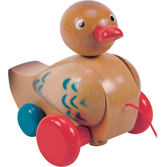 Woody Tahací kachna klapací hnědá Woody Tahací kachna klapací hnědá