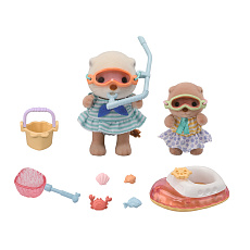 Sylvanian Families 5804 Vydří sestry na dovolené u moře