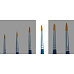 Italeri Brush Synthetic Round - SINGLE PACK 52204 - kulatý syntetický štětec (velikost 1)