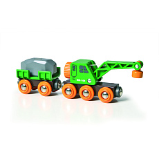 Brio 33698 Vagon + jeřáb