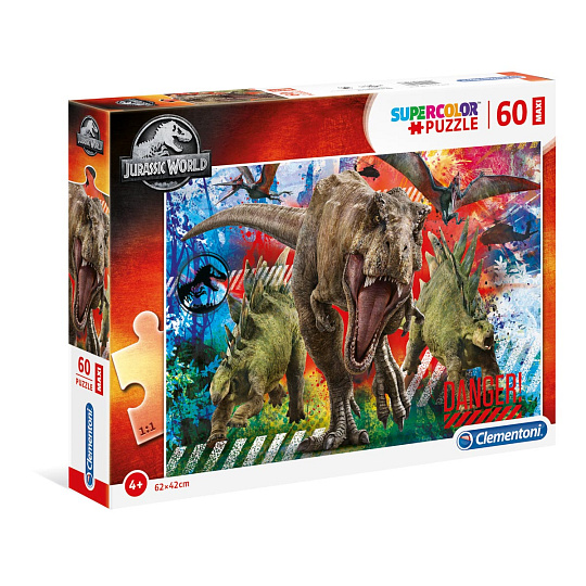 Clementoni Puzzle 60 dílků Maxi - Jurský svět