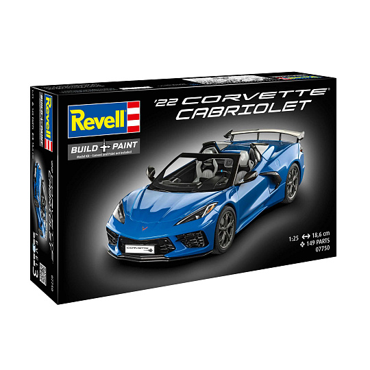 Revell Plastic ModelKit auto 07750 - Corvette C8 Cabriolet (1:25) Revell Plastic ModelKit auto 07750 - Corvette C8 Cabriolet (1:25)