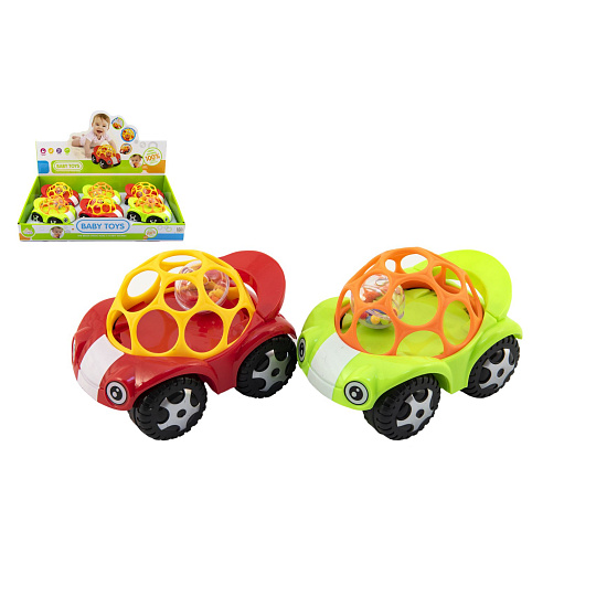 Teddies Auto pro nejmenší s míčkem 8x11cm 2 barvy