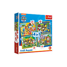 Trefl Puzzle 4v1 Prázdniny Tlapková Patrola/Paw Patrol 28,5x20,5cm v krabici 28x28x6cm Trefl Puzzle 4v1 Prázdniny Tlapková Patrola/Paw Patrol 28,5x20,5cm v krabici 28x28x6cm
