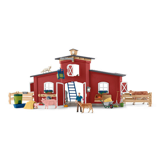 Schleich 42606 Velká stodola se zvířaty a příslušenstvím