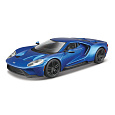 Bburago - Auta HOBBY,  2017 Ford GT, modrá metalíza, 1:32