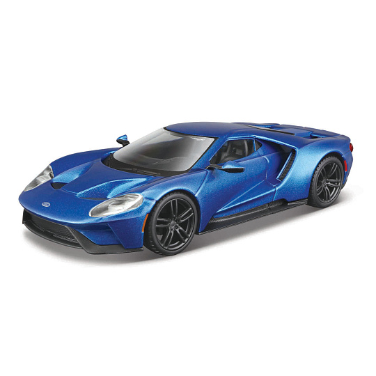 Bburago - Auta HOBBY,  2017 Ford GT, modrá metalíza, 1:32