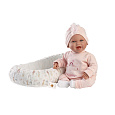 Rappa Llorens 74122 NEW BORN - realistická panenka miminko se zvuky a látkovým tělem - 42 cm