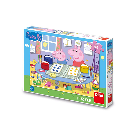 Dino PEPPA PIG: VÝTVARNÍK 24 Puzzle