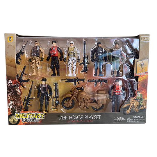 Starx Mac Toys STARX Velká sada vojáčků s motorkou