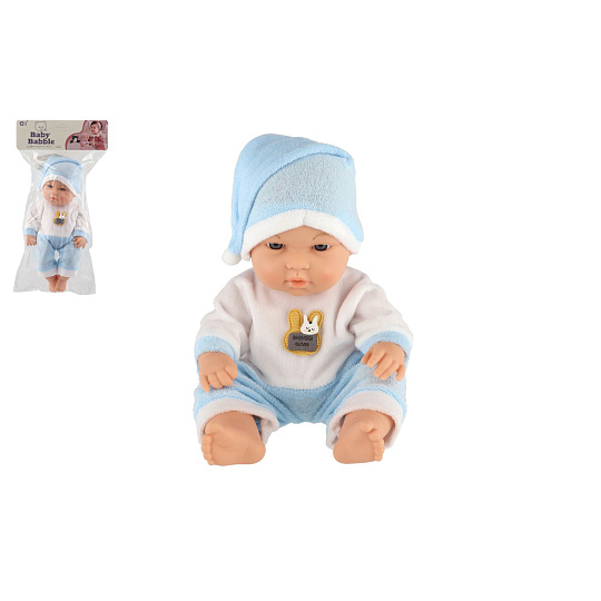 Panenka miminko plast 30cm pevné tělo v sáčku